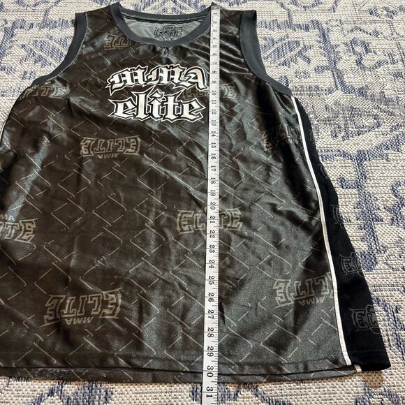 VTG Y2K MMA Elite Cutoff Tanktop Jersey Shirt SZ XL HipHop Affliction Grunge - Picture 5 of 5